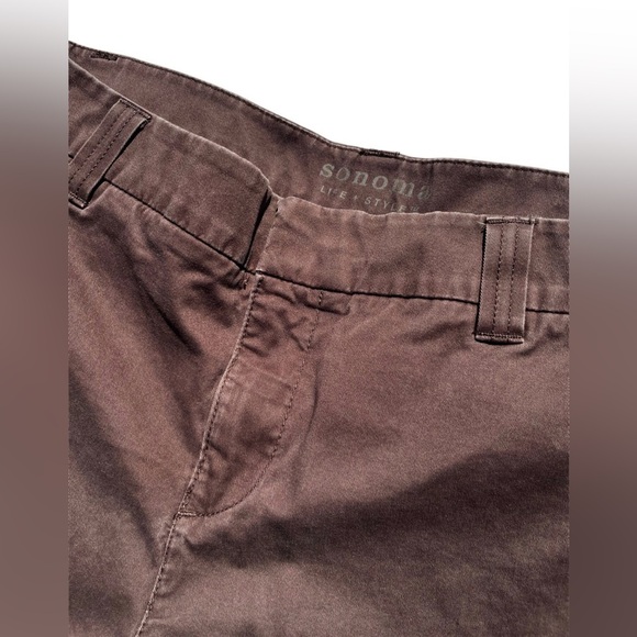 Brown Sonoma Life + Style Original Straight Leg Pants Women’s Size 16 - Picture 8 of 12